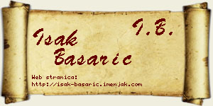 Isak Basarić vizit kartica